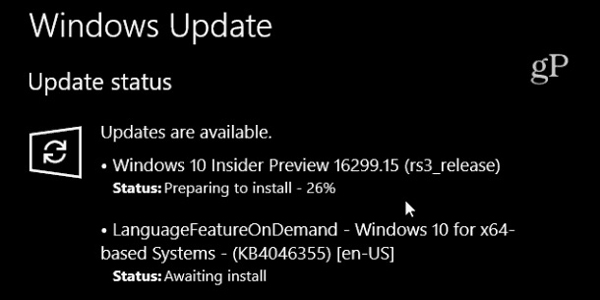 windows 1 update